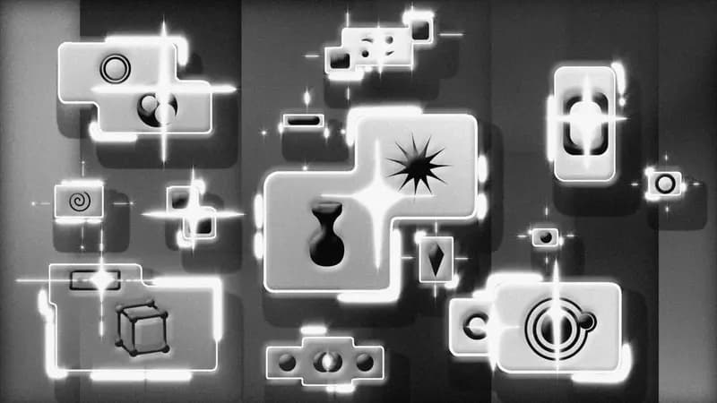 An AI-generated graphic with abstract icons