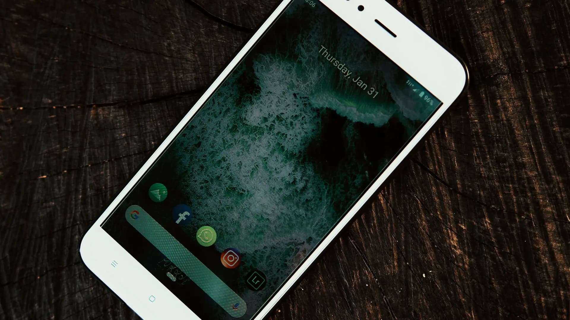 An Android phone home screen