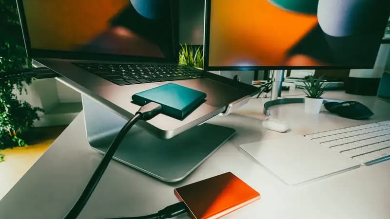 Home studio equipment used for data storage and backup