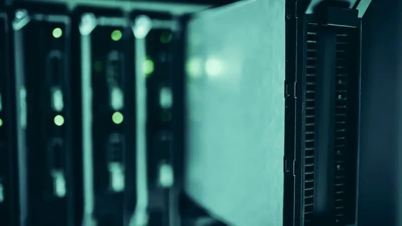 Data center server racks with active equipment
